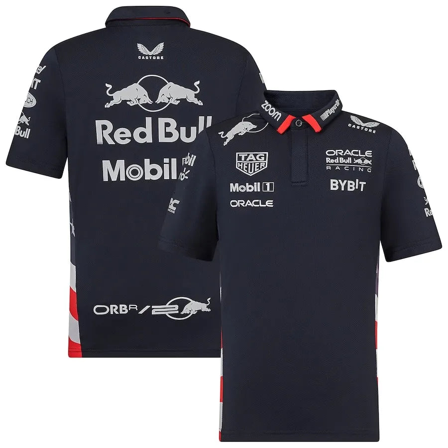 2024 New Formula1 Red Bull Team Racing Official Website Racing Polo Shirt Jersey Outdoor Sports Jersey Adult And Women Training